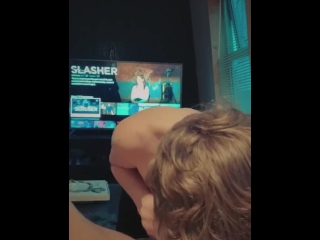 Barely legal son getting his evening candy