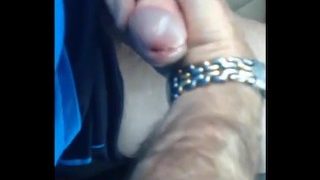 Dad reaches over to help me out pov handjob