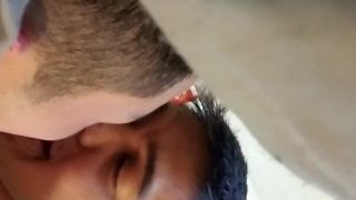 Daddy and me kissing HD