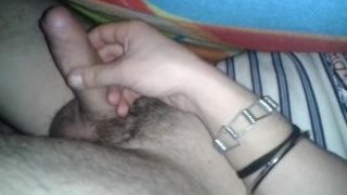 Playing dick Dad’s cock while he sleeps