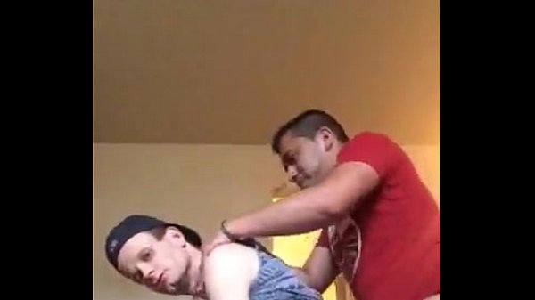 Two Latin brothers fuck a white twink slut in his ass