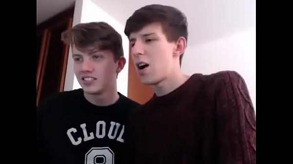 Horny smooth twink boyfriends suck on cam after school