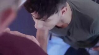 Lusty young boy enjoys being thrusted by a large meaty dick