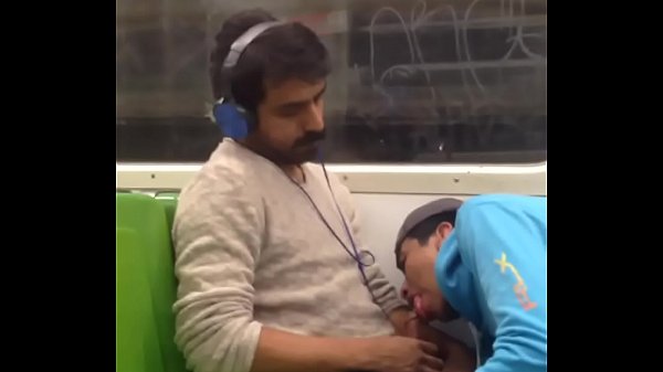latin male prostitute sucking dick on public train