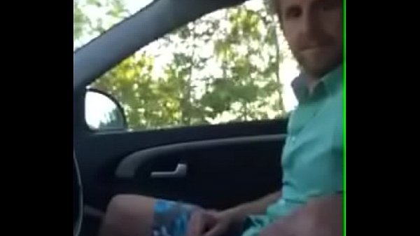 Old cruising guy catches dude jacking off in his car and sucks his dick