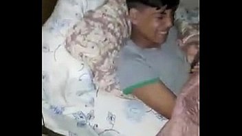 Caught my little brother jacking off in bed under the covers