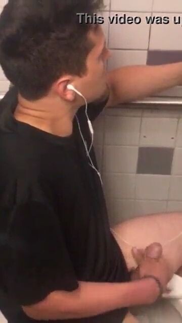 Spying on my cousin wanking in bathroom